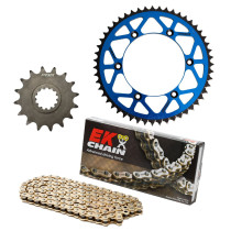 Kit chaine EK CHAIN racing alu SHERCO 125 SC 2019 - 2020 - 125 SE-R 2022