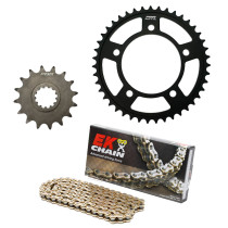 Kit chaine EK CHAIN renforcée acier HUSQVARNA TC 125 2014 - 2022