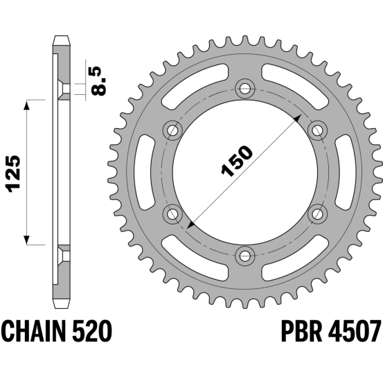 Kit chaine EK CHAIN super-renforcée acier KTM 990 DUKE 2024 - 2025