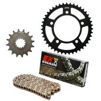 Kit chaine EK CHAIN super-renforcée acier BMW F 650 1993 - 2003 - F 650 ST 1997 - 2000