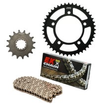 Kit chaine EK CHAIN super-renforcée acier HONDA CB 500 X 2019 - 2024