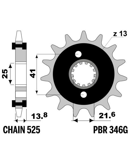 Kit chaine EK CHAIN super-renforcée acier HONDA XRV 650 1988 - 1989