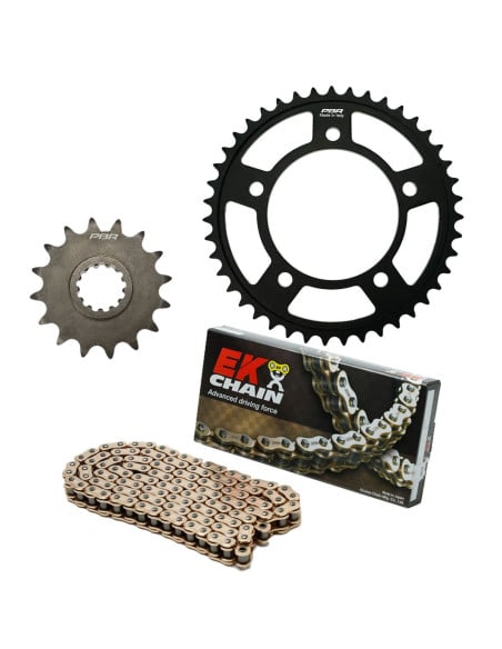 Kit chaine EK CHAIN super-renforcée acier YAMAHA FJ 1100 1984 - 1985
