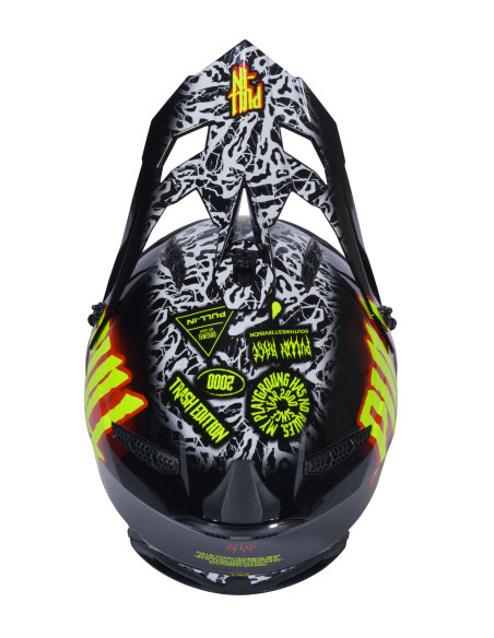 Casque cross Pull-In by Kenny 2026 Trash - Rouge