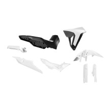 Kit plastiques RTECH Revolution - Blanc Noir - Honda 750 XL Transalp 2023-2025
