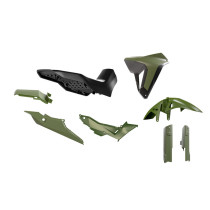 Kit plastiques RTECH Revolution - Vert Kaki Noir - Honda 750 XL Transalp 2023-2025