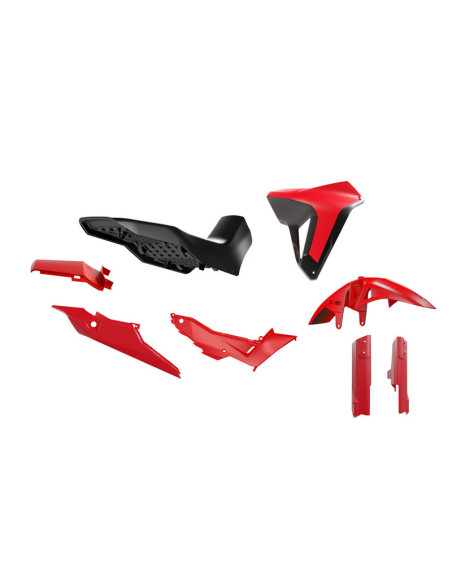 Kit plastiques RTECH Revolution - Rouge Noir - Honda 750 XL Transalp 2023-2025