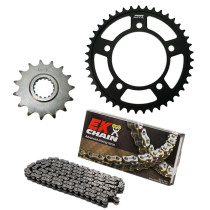 Kit chaine EK CHAIN renforcée acier SHERCO 250 SE F-R 14 - 15 - 250 SEF-R 16 - 20 - 300 SE F-R 14 - 2015 - 300 SEF-R 16 - 20