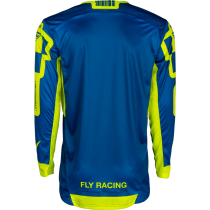 Maillot cross Fly Racing 2026 Lite - Le Current- Blanc Vert Bleu 2