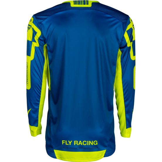 Maillot cross Fly Racing 2026 Lite - Le Current- Blanc Vert Bleu