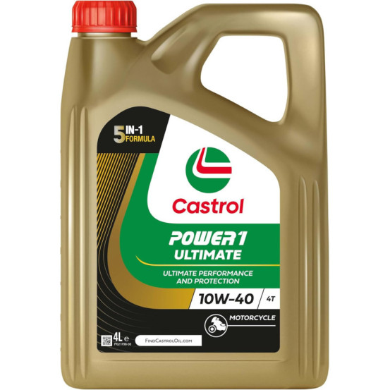 Huile moteur CASTROL 4T Power 1 Ultimate 10W40 4 Litres