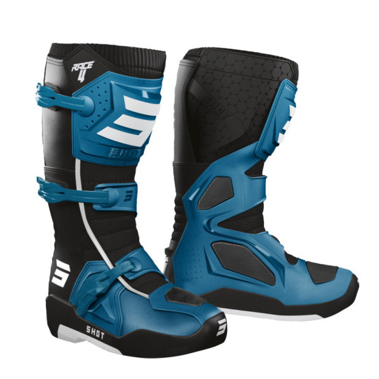 Bottes cross Shot Race 4 - Bleu