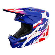 Casque cross enfant Shot 2026 Furious Beast - Bleu