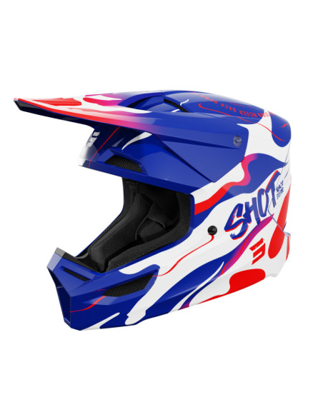 Casque cross enfant Shot 2026 Furious Beast - Bleu