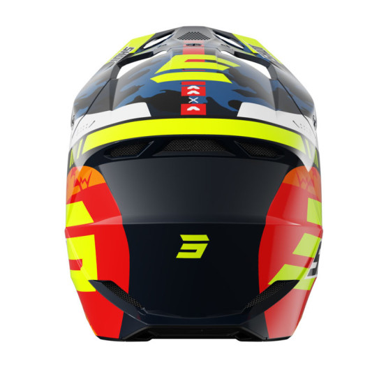 Casque cross enfant Shot 2026 Furious Flash - Jaune fluo