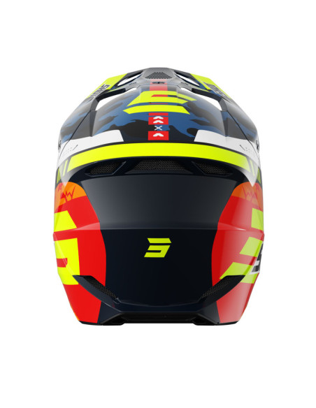 Casque cross enfant Shot 2026 Furious Flash - Jaune fluo