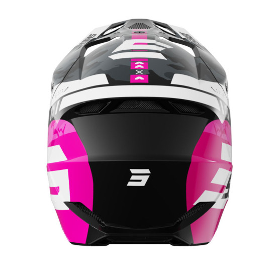 Casque cross enfant Shot 2026 Furious Flash - Rose