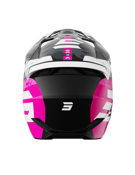 Casque cross enfant Shot 2026 Furious Flash - Rose