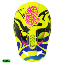 Casque cross enfant Shot 2026 Speed Ghost - Jaune fluo 2