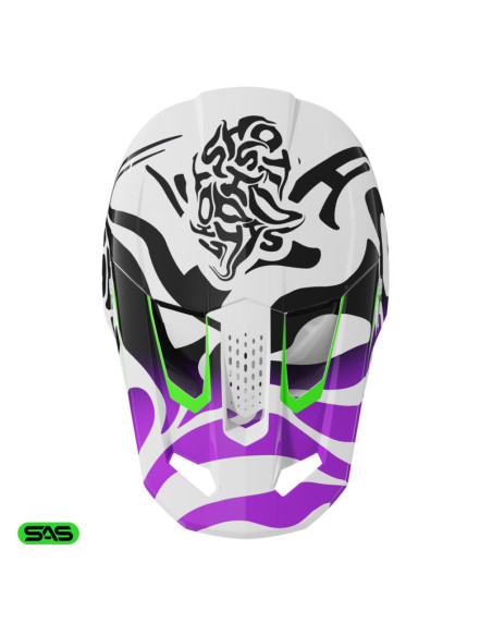 Casque cross enfant Shot 2026 Speed Ghost - Violet