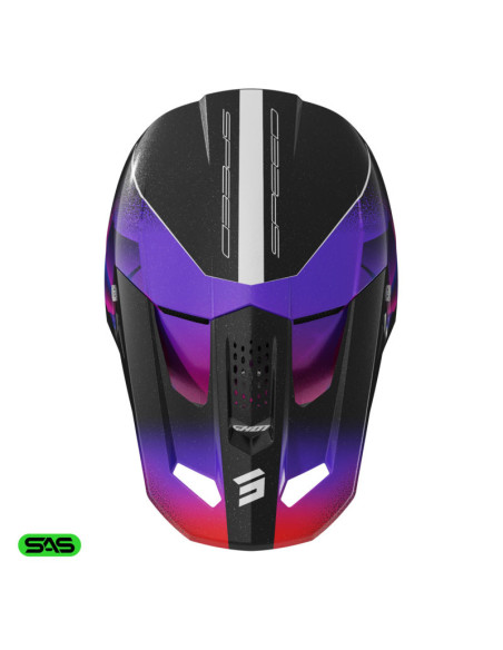 Casque cross enfant Shot 2026 Speed Olymp - Violet