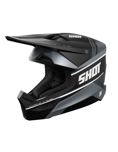 Casque cross Shot 2026 Furious Dust - Noir