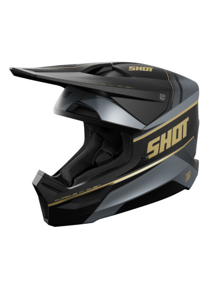 Casque cross Shot 2026 Furious Dust - Or