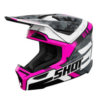 Casque cross Shot 2026 Furious Flash - Rose