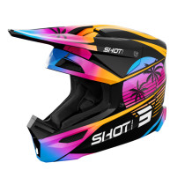 Casque cross Shot 2026 Furious Miami - Orange