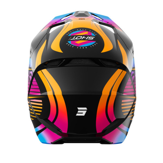 Casque cross Shot 2026 Furious Miami - Orange
