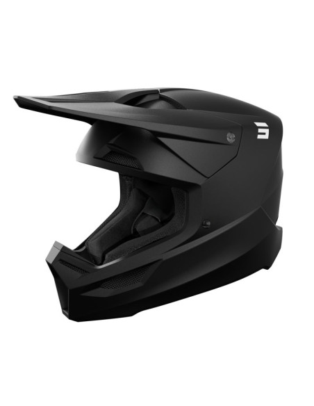 Casque cross Shot 2026 Furious Solid - Noir