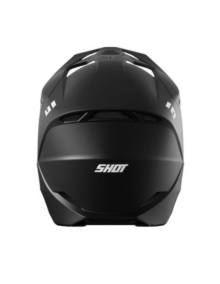 Casque cross Shot 2026 Furious Solid - Noir