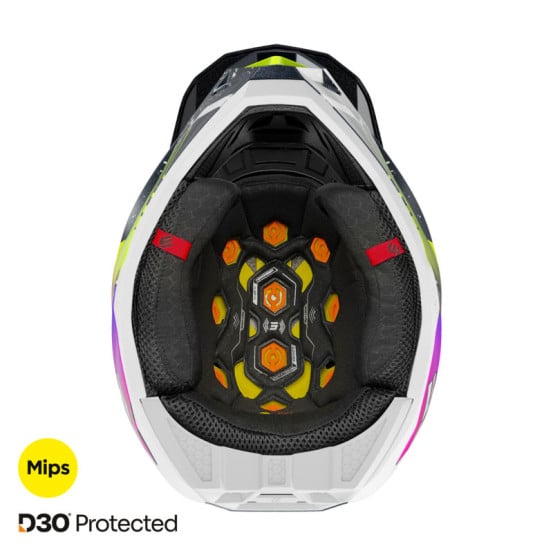 Casque cross Shot 2026 Lite Racing - Jaune fluo