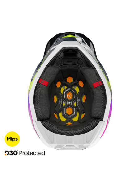 Casque cross Shot 2026 Lite Racing - Jaune fluo