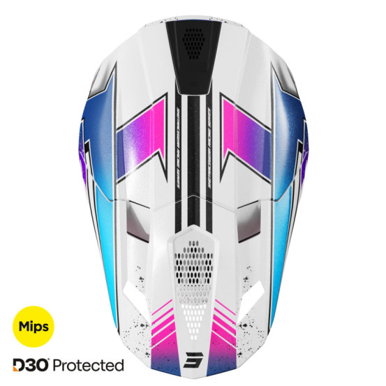 Casque cross Shot 2026 Lite Racing - Rose