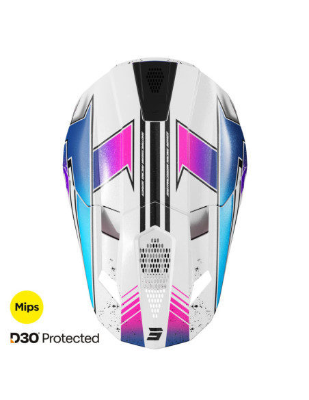Casque cross Shot 2026 Lite Racing - Rose