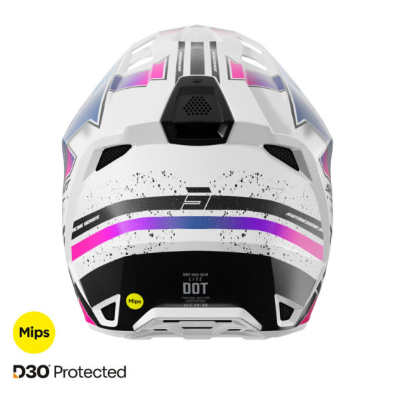 Casque cross Shot 2026 Lite Racing - Rose