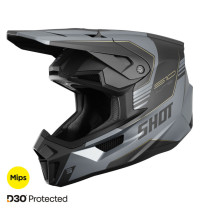 Casque cross Shot 2026 Lite S10 - Noir
