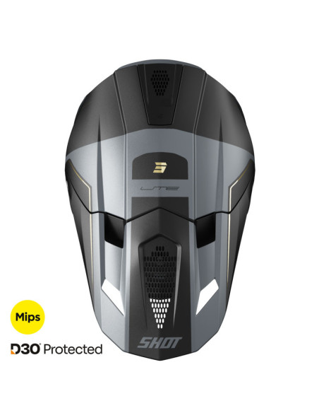 Casque cross Shot 2026 Lite S10 - Noir