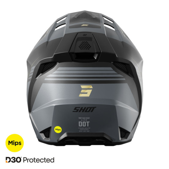 Casque cross Shot 2026 Lite S10 - Noir