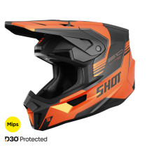 Casque cross Shot 2026 Lite S10 - Orange