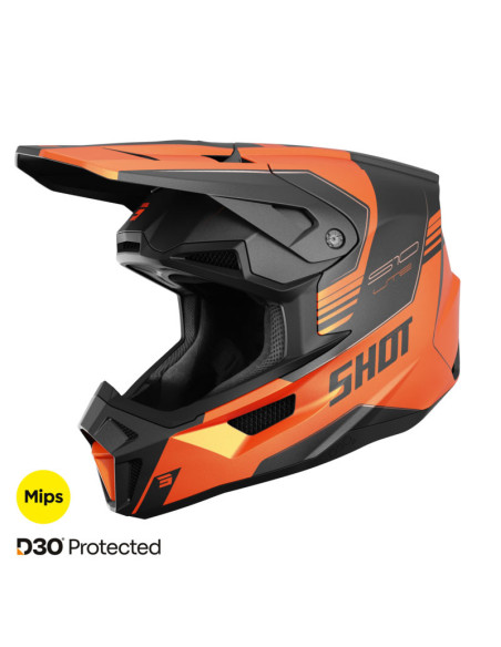 Casque cross Shot 2026 Lite S10 - Orange