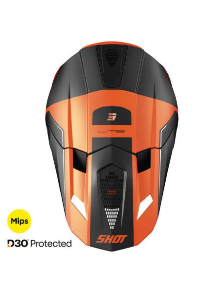 Casque cross Shot 2026 Lite S10 - Orange