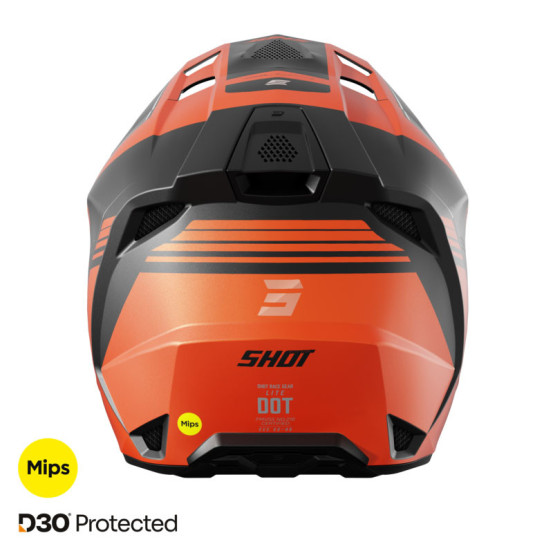 Casque cross Shot 2026 Lite S10 - Orange