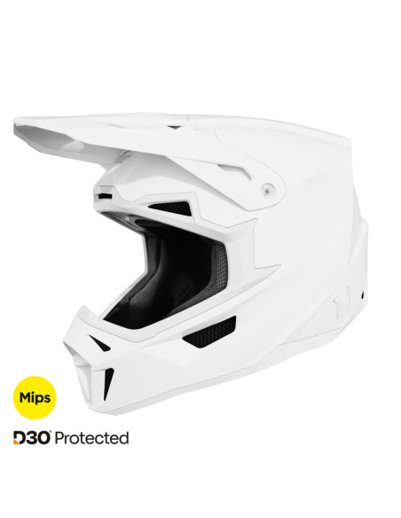 Casque cross Shot 2026 Lite Solid - Blanc
