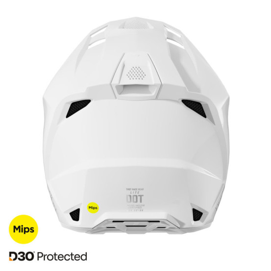 Casque cross Shot 2026 Lite Solid - Blanc