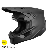 Casque cross Shot 2026 Lite Solid - Noir