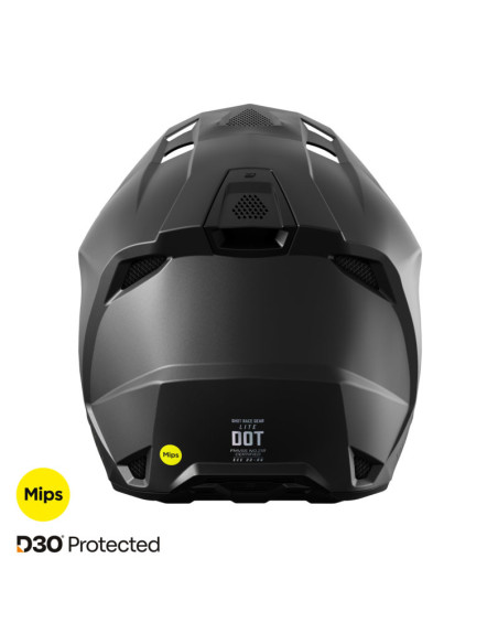 Casque cross Shot 2026 Lite Solid - Noir