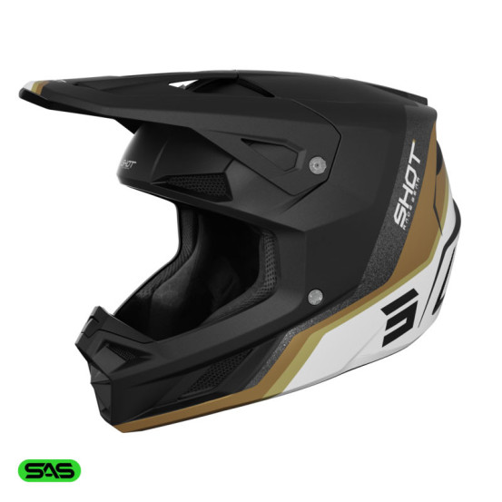 Casque cross Shot 2026 Speed Atomic - Or