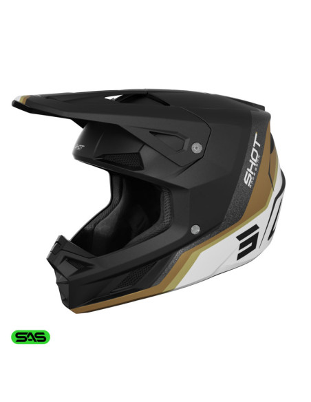 Casque cross Shot 2026 Speed Atomic - Or